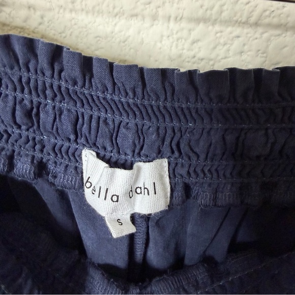 Bella Dahl Smocked Waist Trousers Endless Sea Navy Blue Women’s Size S - Picture 4 of 6